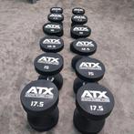Atx urethane dumbells set 5 kilo tot 17.5 kilo, Sport en Fitness, Fitnessmaterialen, Ophalen, Zo goed als nieuw