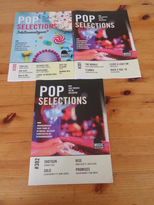 Pop Selections - 301 / 302  Nieuw!, Muziek en Instrumenten, Bladmuziek, Nieuw, Populair, Gitaar, Piano, Keyboard, Zang, Ophalen of Verzenden