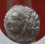 BRUTTIUM, Carthaagse bezetting 215-205 v.C.  Kwart Shekel, Ophalen of Verzenden, Losse munt, Zilver