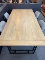 massieve tafel NIEUW, Ophalen, 100 tot 150 cm, Eikenhout, Vijf personen of meer