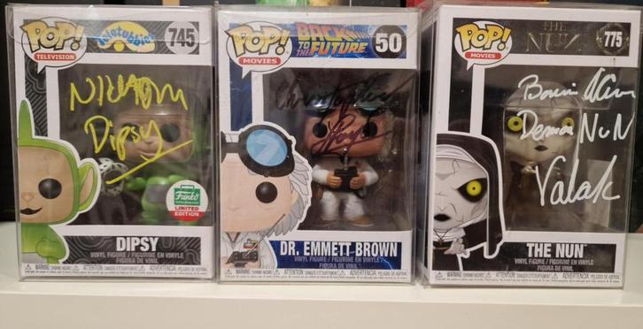 Funko Gesigneerd Dr. Emmet Brown -The Nun -Dipsy Teletubbies, Verzamelen, Poppetjes en Figuurtjes, Nieuw, Ophalen