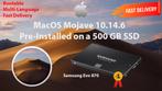 MacOS Mojave 10.14.6 SSD Pré-Installé 500 Go OSX OS X, MacOS, Envoi, Neuf