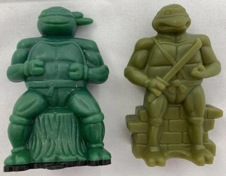Teenage Mutant Ninja Turtles kauwgum figuren vintage 1990, Verzamelen, Poppetjes en Figuurtjes, Zo goed als nieuw, Verzenden