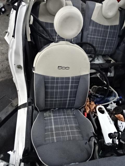 STOEL RECHTS VOOR Fiat 500 (312) (01-2007/12-2012), Auto-onderdelen, Interieur en Bekleding, Fiat, Gebruikt