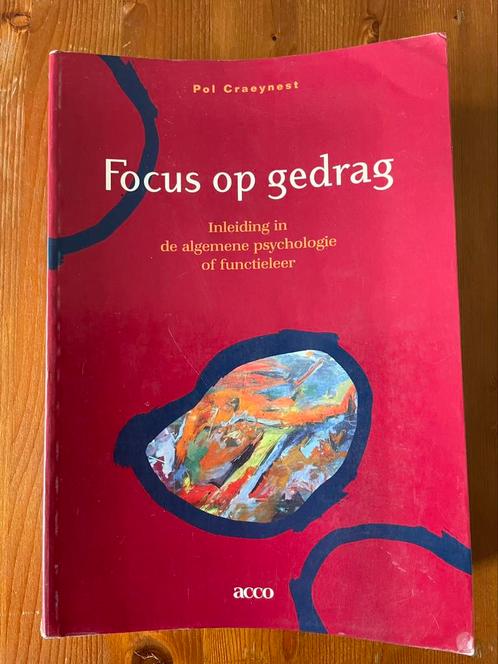 Boek ‘Focus op gedrag’, Livres, Psychologie, Utilisé, Enlèvement