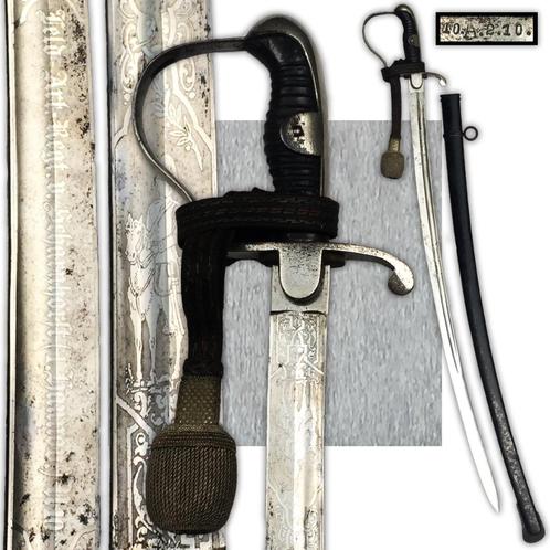 🚨Zeldzaam PRUISISCH LUXE Sabre-item. „10.A.21.0" ORIGINEEL, Verzamelen, Militaria | Algemeen, Landmacht, Zwaard of Sabel, Verzenden