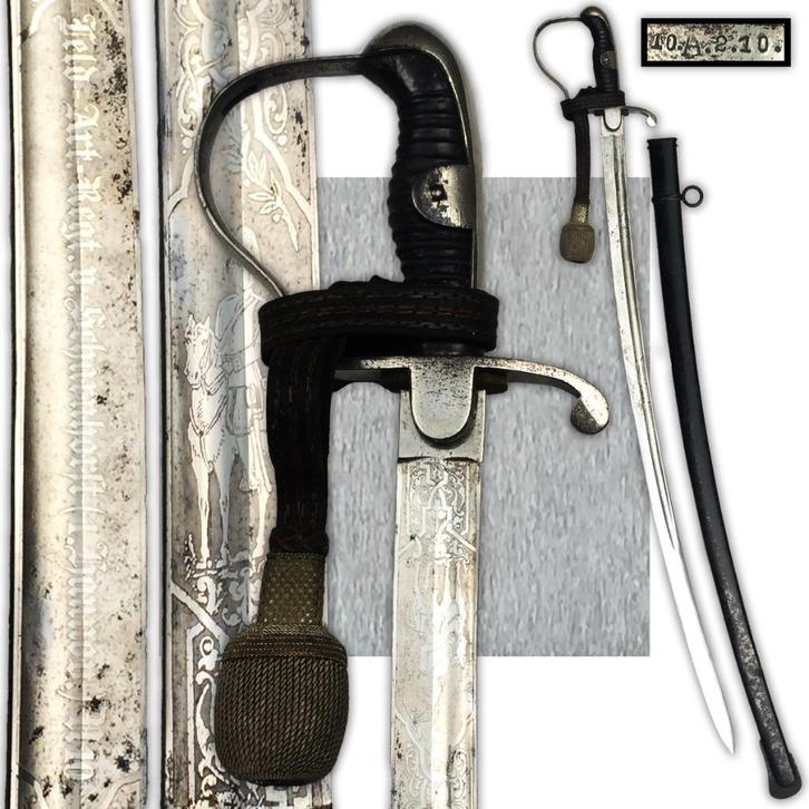 🚨Zeldzaam PRUISISCH LUXE Sabre-item. „10.A.21.0" ORIGINEEL, Verzamelen, Militaria | Algemeen, Landmacht, Zwaard of Sabel, Verzenden