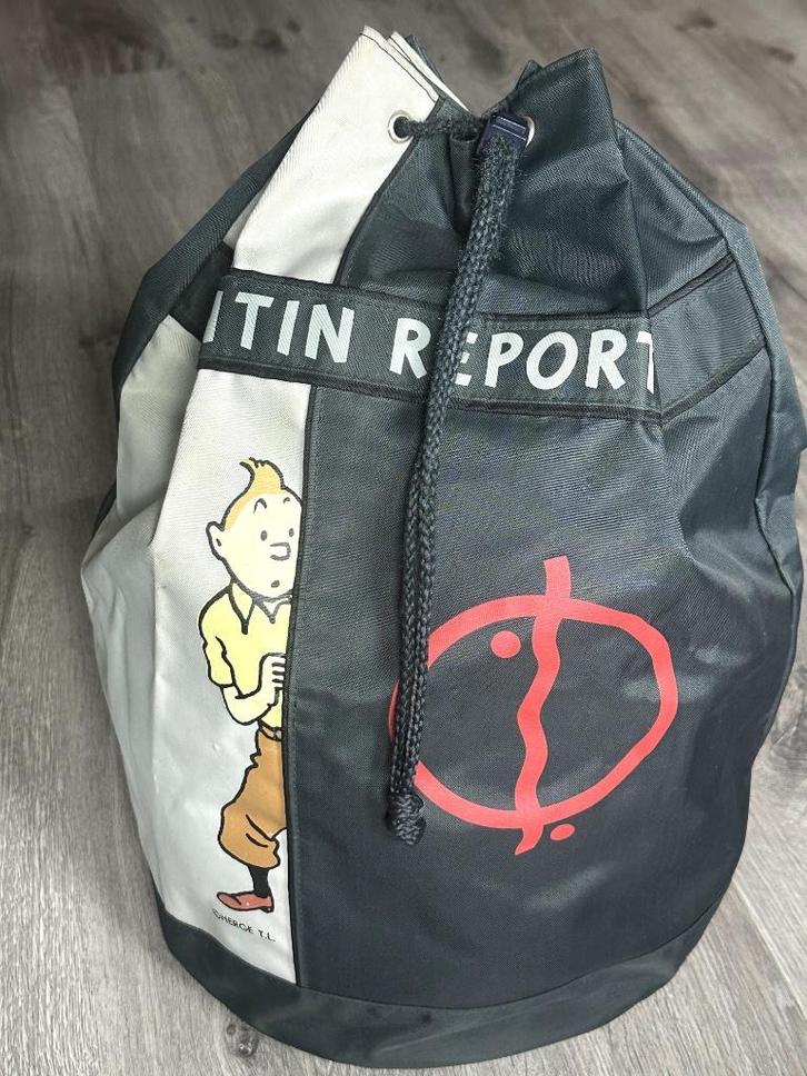 TINTIN REPORTER nylon verzamelrugzak 52L x 63H - 30€, Verzamelen, Stripfiguren, Zo goed als nieuw, Gebruiksvoorwerp, Kuifje, Ophalen of Verzenden