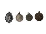 Lot van vier Belgische medailles, Postzegels en Munten, Overige materialen, Ophalen of Verzenden