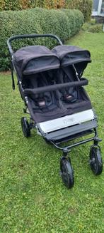 Mountain buggy duo met voetenzakken regenhoes en reserve, Kinderen en Baby's, Kinderwagens en Combinaties, Gebruikt, Verstelbare duwstang
