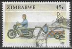 Zimbabwe 1990 - Yvert 207 - Het leven in Zimbabwe (ST), Timbres & Monnaies, Timbres | Afrique, Affranchi, Zimbabwe, Envoi