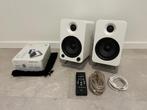 Kanto YU4 powered speakers, Audio, Tv en Foto, Luidsprekerboxen, Zo goed als nieuw, 60 tot 120 watt, Front, Rear of Stereo speakers