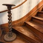 Guéridon ancien en bois massif – pied torsadé (barley twist), Maison & Meubles, Enlèvement, Comme neuf