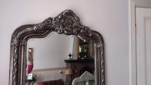 Brons-kleur Chique!! Kwaliteits"Barok" "Kuifspiegel" "Facet", Huis en Inrichting, Woonaccessoires | Spiegels, Zo goed als nieuw