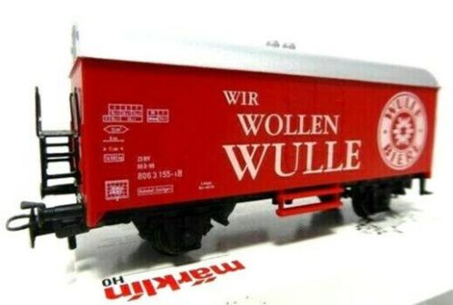 44199 MÄRKLIN – Bierwagen "Wollen Wulle"/Wagon biere "Wollen, Hobby en Vrije tijd, Modeltreinen | H0, Nieuw, Wagon, Wisselstroom