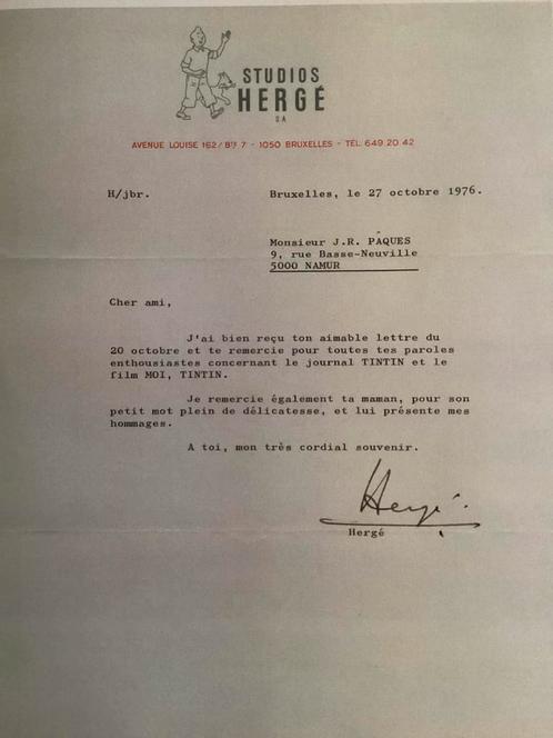 Hergé Lettre, Boeken, Stripverhalen