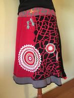 Desigual rok, rood en zwart, maat XL (Spanje), Maat 42/44 (L), Ophalen of Verzenden, Knielengte, Desigual