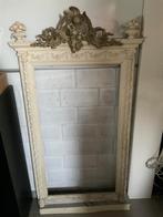 Oude kader spiegel kalk en hout, Antiek en Kunst, Ophalen