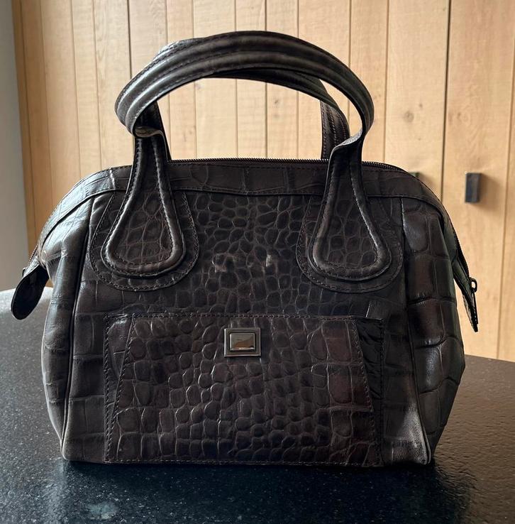 Handtas Nathan-Baume, Handtassen en Accessoires, Tassen | Damestassen, Gebruikt, Handtas, Bruin, Ophalen of Verzenden