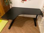 IKEA BEKANT hoekbureau zwart – links, Huis en Inrichting, Ophalen, Zo goed als nieuw, Bureau