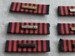 Gereserveerd - 11 barres vrijwilliger België met tekens, Verzamelen, Ophalen of Verzenden, Landmacht, Lintje, Medaille of Wings