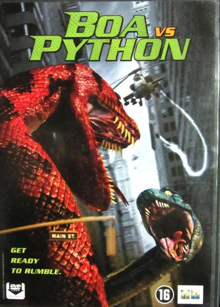 DVD HORROR- BOA VS PYTHON, Cd's en Dvd's, Dvd's | Horror, Zo goed als nieuw, Monsters, Alle leeftijden, Ophalen of Verzenden