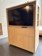 TV Meubel op wieltjes in multiplex populier, Huis en Inrichting, Ophalen, Nieuw, Minder dan 150 cm, 150 tot 200 cm