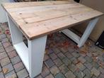 keukeneiland of eetkamertafel in massief steigerhout, Ophalen, Zo goed als nieuw