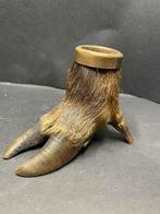 Antieke taxidermie zwijnvoet – curiosa potje /15 x 11,5 cm, Antiek en Kunst, Ophalen of Verzenden