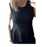 Débardeur à basque dans les coulisses noir, Vêtements | Femmes, Tops, Noir, Taille 38/40 (M), Sans manches, H&M