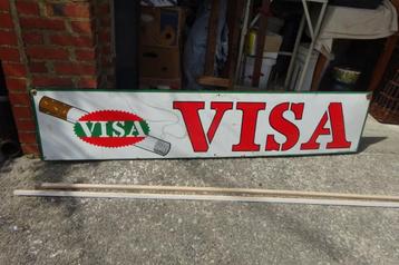 Originele emaille plaat van Visa 1961  beschikbaar voor biedingen