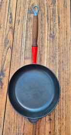 Le Creuset  - Cousances gietijzeren braadpan n24, Ophalen, Gebruikt, Gietijzer, Keramische plaat