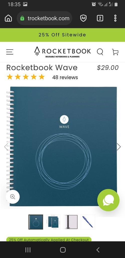 Cahier Rocketbook Wave *NEUF*, Hobby & Loisirs créatifs, Matériel scolaire, Enlèvement ou Envoi