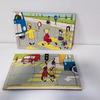 Puzzels over verkeer (Vintage), Kinderen en Baby's, Speelgoed | Kinderpuzzels, Gebruikt, Ophalen of Verzenden