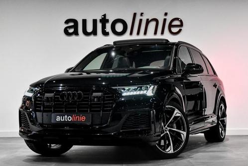 Audi Q7 55 TFSI e quattro 3x S-Line. BTW, Massage, RS zetels, Autos, Audi, Entreprise, Q7, 4x4, ABS, Régulateur de distance, Airbags