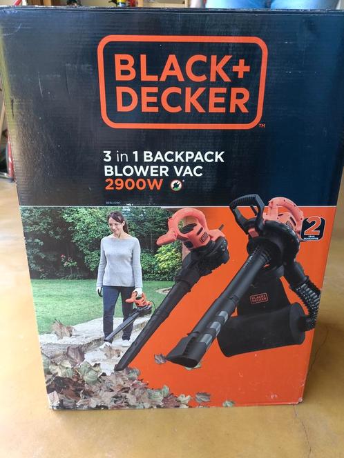 black and Decker bladblazer en bladzuiger (mulch vermaler), Tuin en Terras, Bladblazers, Nieuw, Ruggedragen, Ophalen of Verzenden