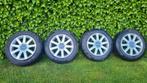 4 velgen met zomerbanden, Auto-onderdelen, Banden en Velgen, Ophalen, Gebruikt, 16 inch, Band(en)