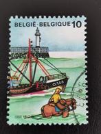 Belgie 1988 - De zee - garnaalvisser, vuurtoren, vissersboot, Ophalen of Verzenden, Gestempeld