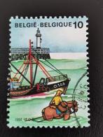 Belgie 1988 - De zee - garnaalvisser, vuurtoren, vissersboot, Postzegels en Munten, Ophalen of Verzenden, Gestempeld