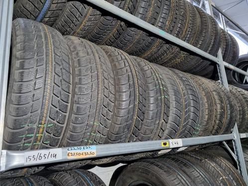155/65/14 Winterbanden diverse A-merken 6+mm vanaf €30 p st., Auto-onderdelen, Banden en Velgen, Band(en), Winterbanden, 14 inch