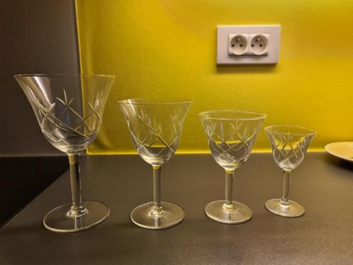 Fijne en zeldzame antieke Kristallen Glazen, Antiek en Kunst, Antiek | Glaswerk en Kristal, Ophalen