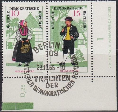 DDR - Klederdrachten: Mecklenburg [Michel WZd166] + BERLIN, Postzegels en Munten, Postzegels | Europa | Duitsland, Gestempeld