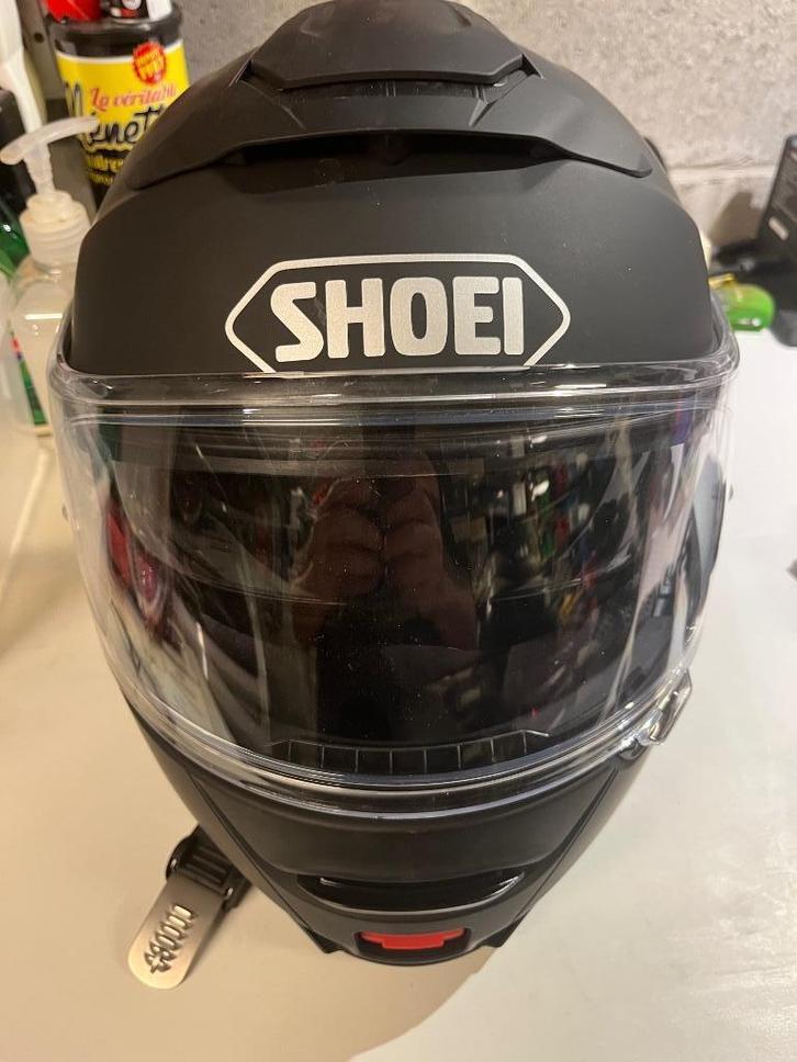 motorhelm Shoei Neotec 3 Zwart, Motoren, Kleding | Motorhelmen, Heren, Systeemhelm, XL, Shoei, Nieuw zonder kaartje, Ophalen