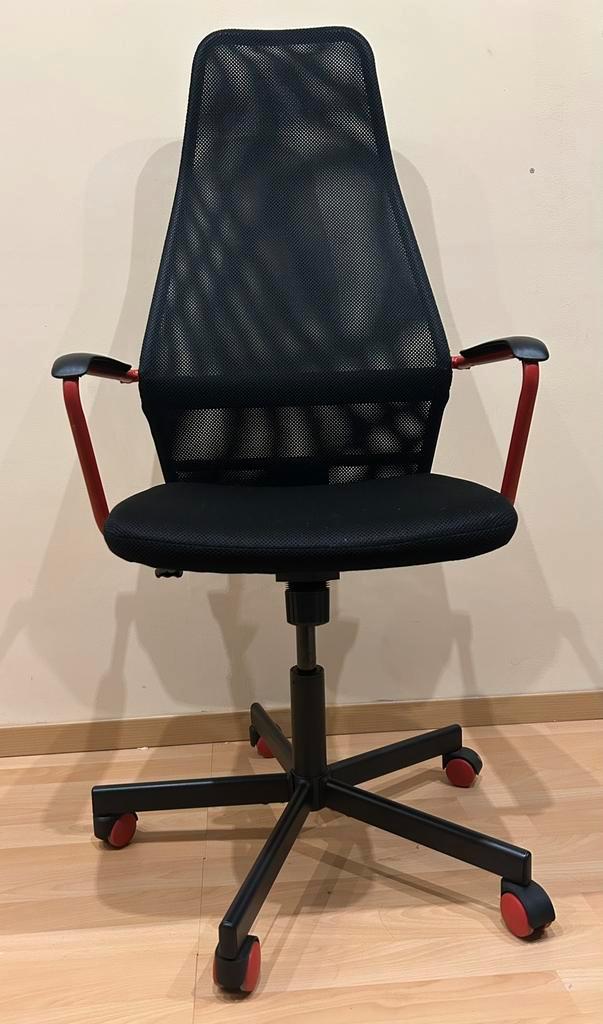 Chaise de bureau GAMER - fauteuil IKEA, Maison & Meubles, Chaises de bureau, Comme neuf, Chaise de bureau, Noir, Enlèvement