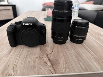 Canon EOS 550D + 2 lenzen, Enlèvement, Comme neuf, Canon