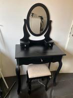 Makeup tafel ikea zwart, Ophalen, Minder dan 55 cm, Zo goed als nieuw, Overige vormen