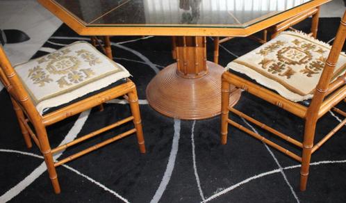 Handgeknoopte Indische stoel of zeteltapijtjes, Huis en Inrichting, Stoffering | Tapijten en Vloerkleden, Minder dan 50 cm, Minder dan 50 cm