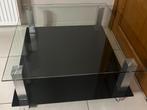 Zwarte vierkantige salontafel, Ophalen, 50 tot 100 cm, 50 tot 75 cm, Vierkant