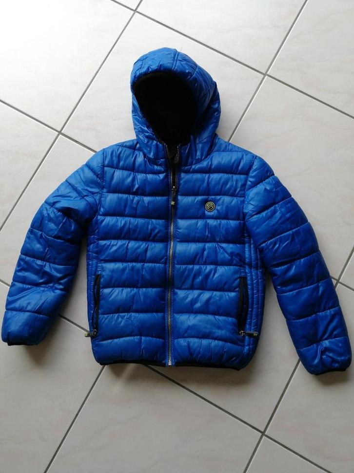 Omkeerbare winterjas blauw zwart C&A maat 146, Kinderen en Baby's, Kinderkleding | Maat 146, Ophalen