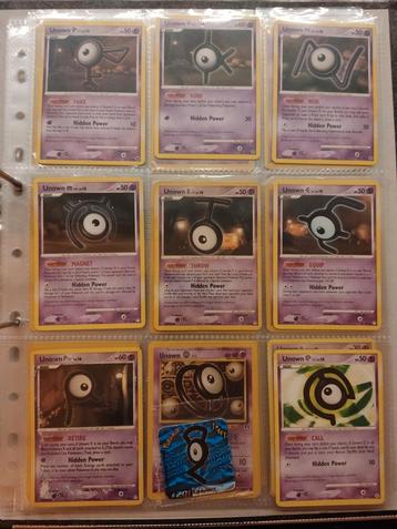Setje Unown's Pokemon beschikbaar voor biedingen